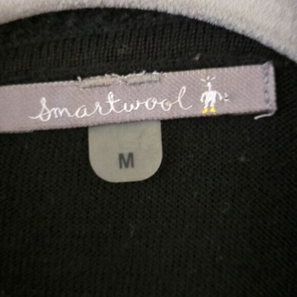 Smartwool Minturn Cowl Neck Sweater Black Merino Wool Size M - Picture 5 of 6